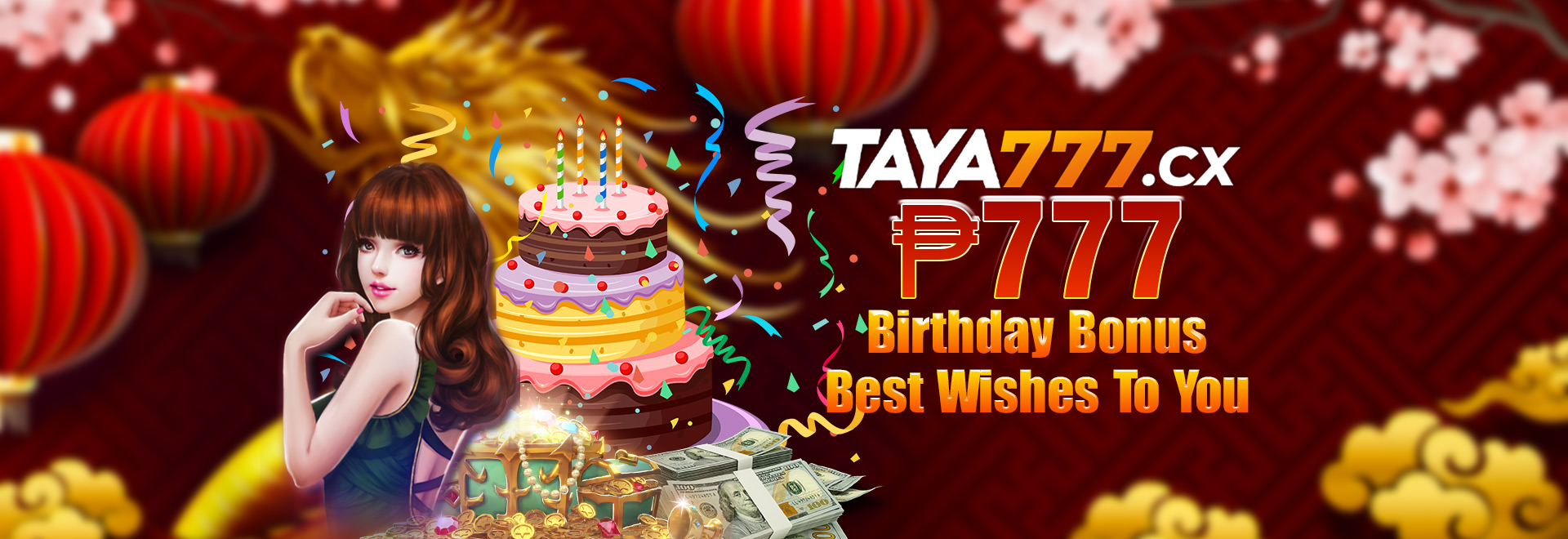 taya777 birthday bonus best whishes to you