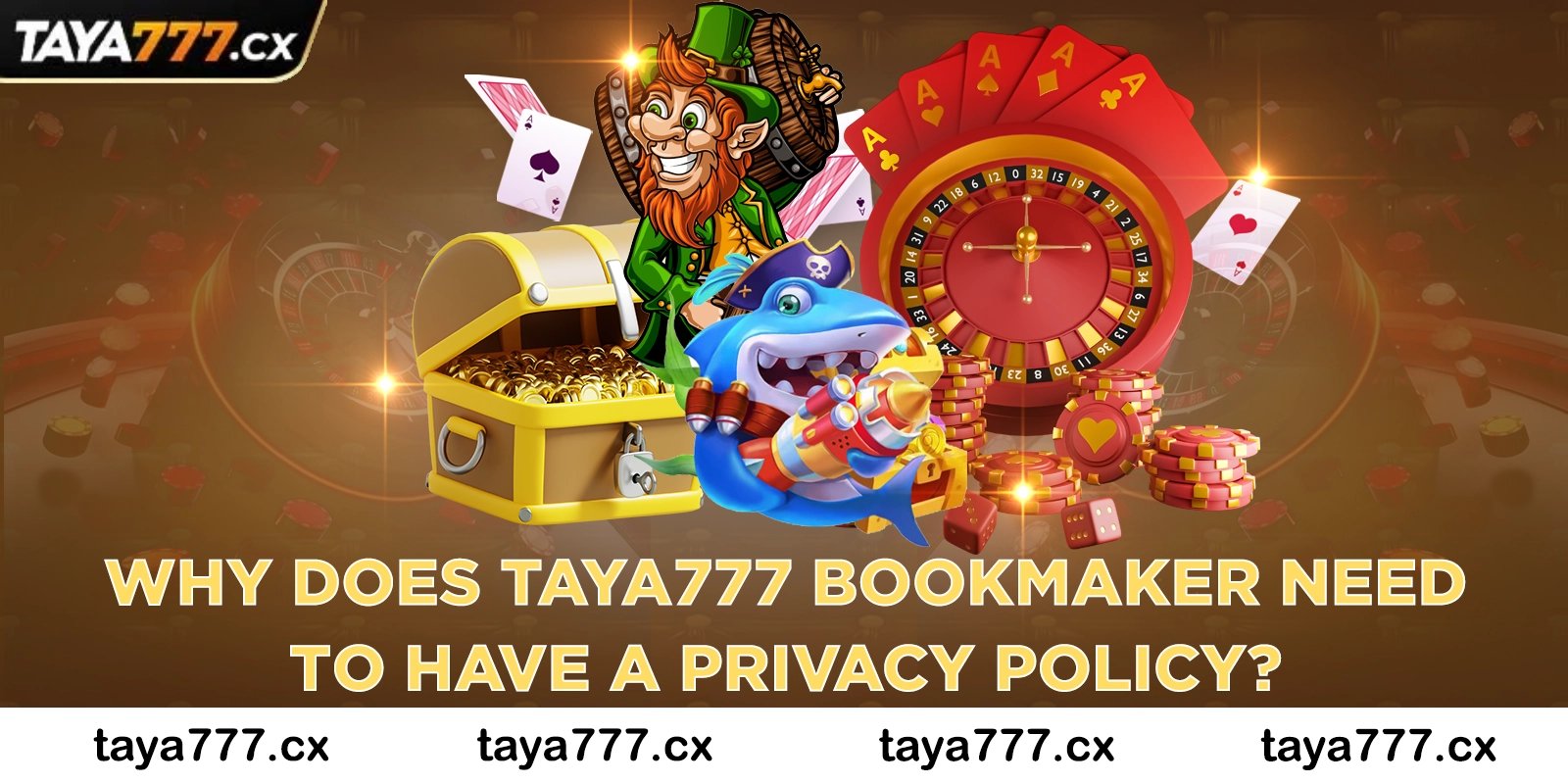 Why does Taya777 bookmaker need to have a privacy policy?