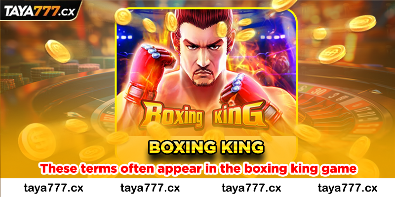 These terms often appear in the boxing king game
